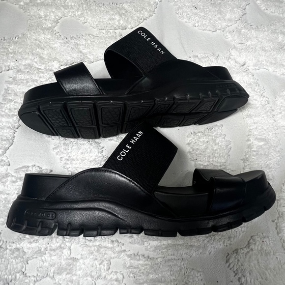 NWOT Cole Haan Zero Grande Leather Slides Sz 9.5 - Picture 1 of 4